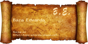 Baza Edvarda névjegykártya